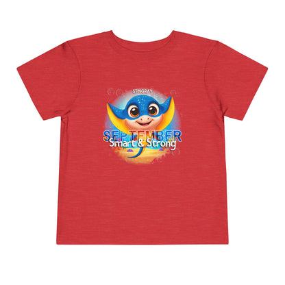 September Stingray Toddler Shirt, Kids Birth Month Sea Life Tshirt