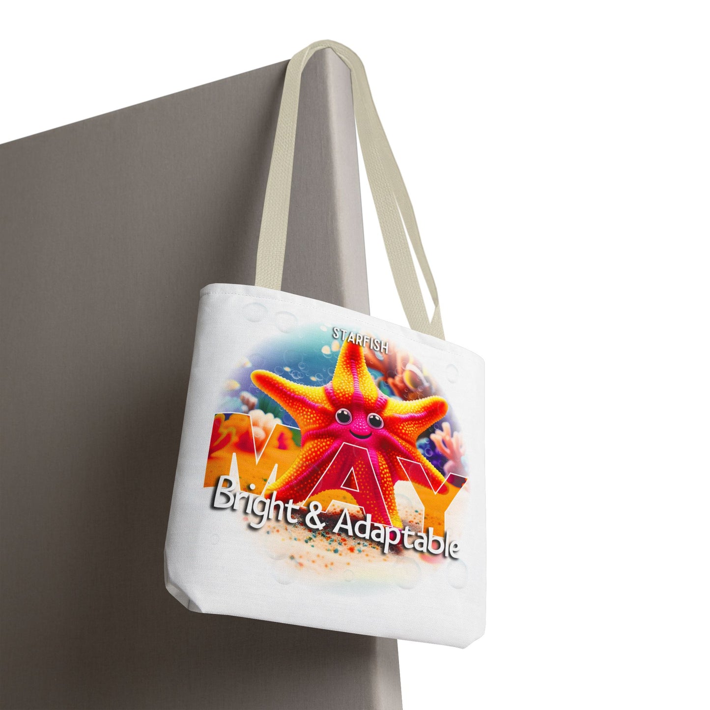 Kids Colorful May Starfish Birth Month Tote Bag
