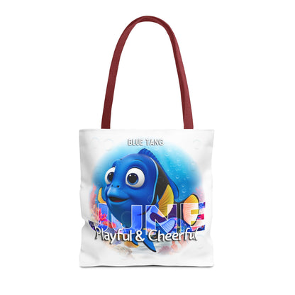 Kids Colorful June Blue Tang Birth Month Tote Bag