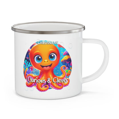 Personalized Kids Octopus Camping Mug Curious & Clever