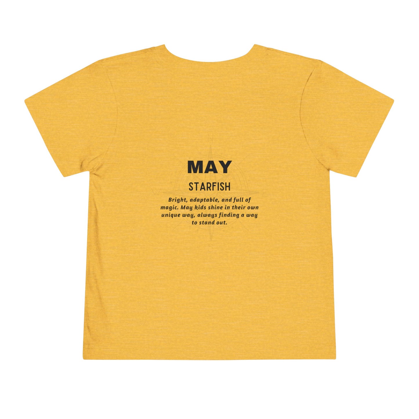 May Starfish Toddler TShirt Kids Birth Month Beach Tee