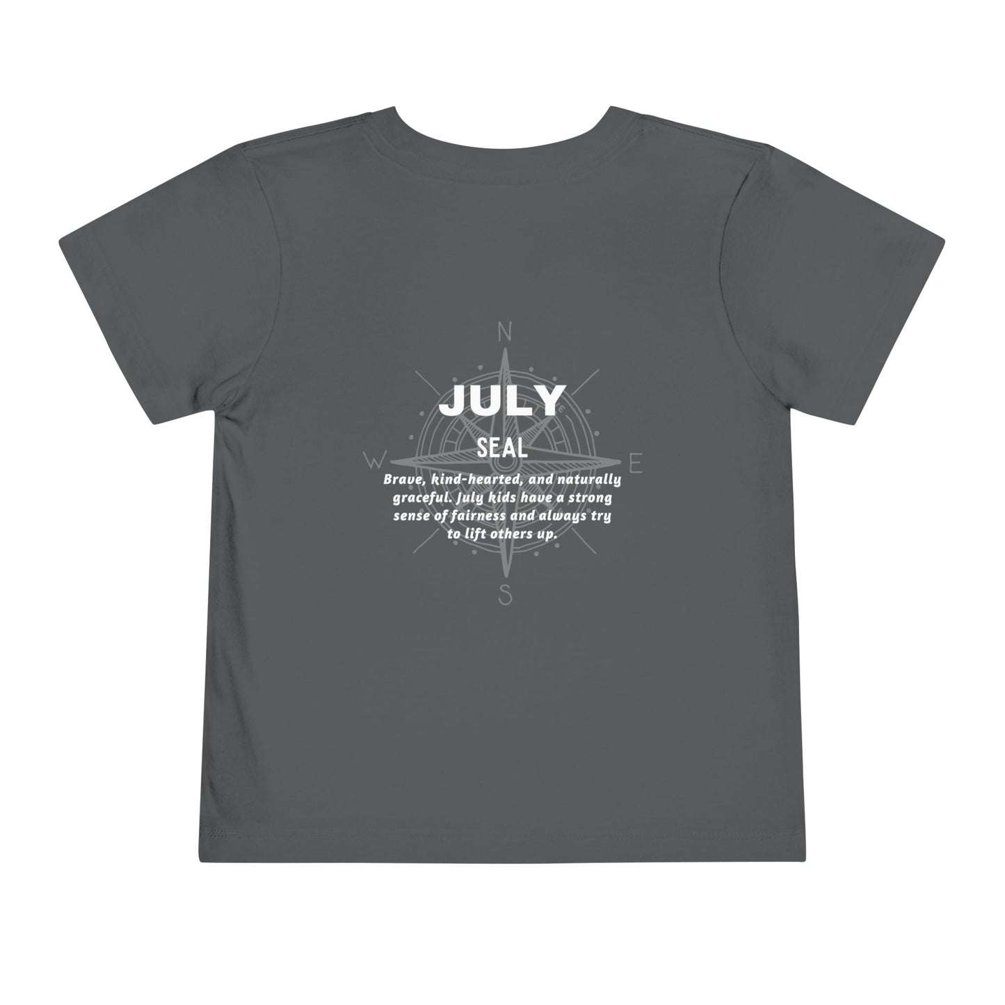 July Seal Toddler TShirt Kids Birth Month Ocean Animal Tee