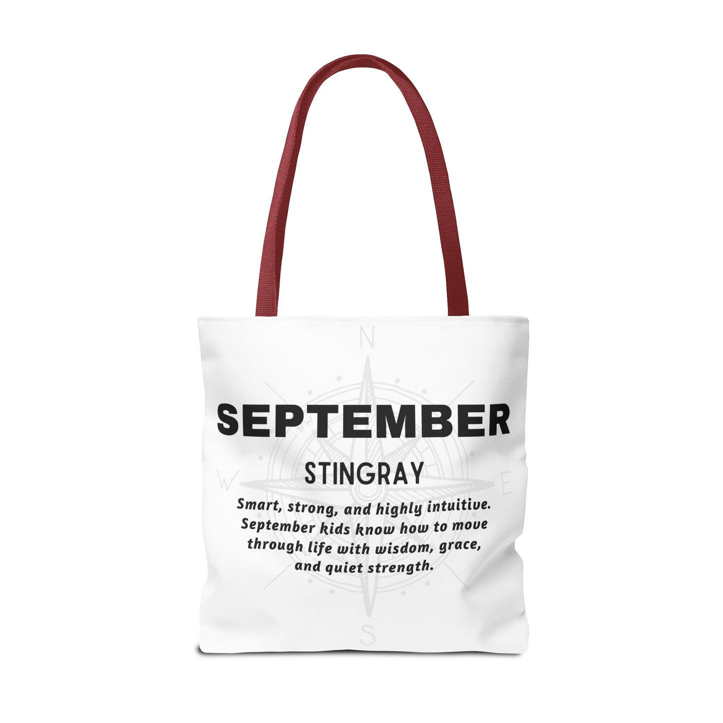 Kids Colorful September Stingray Birth Month Tote Bag