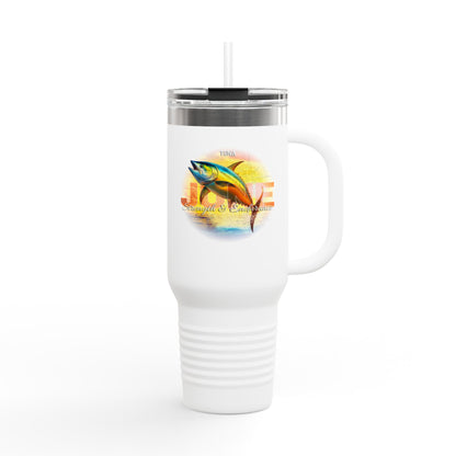 June Tuna Birth Month 40oz Travel Mug with Handle