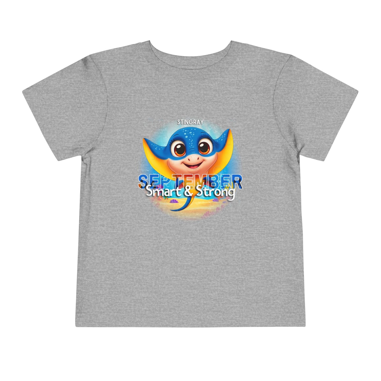 September Stingray Toddler Shirt, Kids Birth Month Sea Life Tshirt