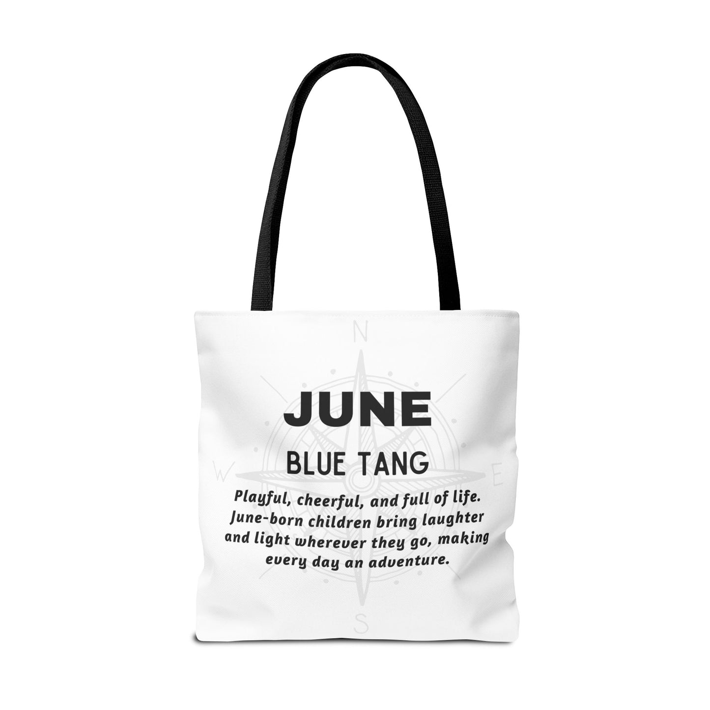Kids Colorful June Blue Tang Birth Month Tote Bag