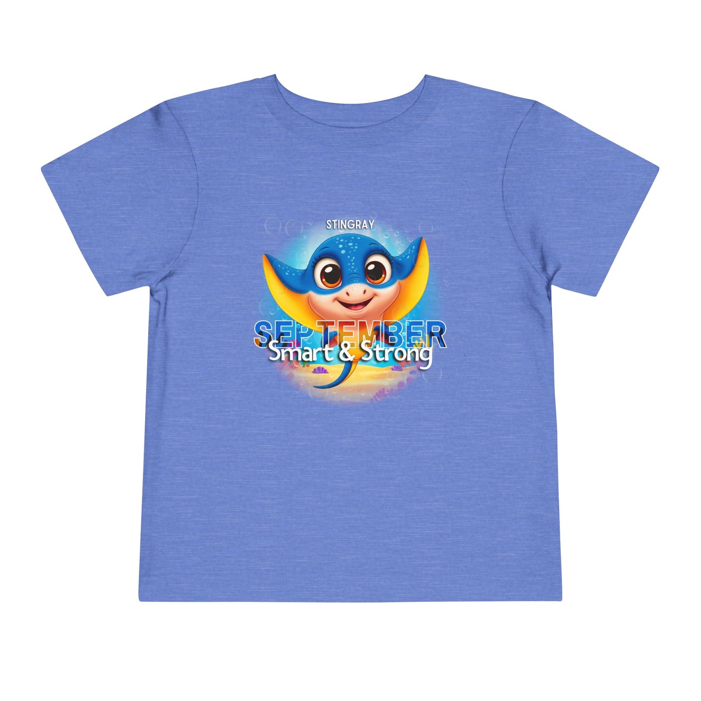 September Stingray Toddler Shirt, Kids Birth Month Sea Life Tshirt