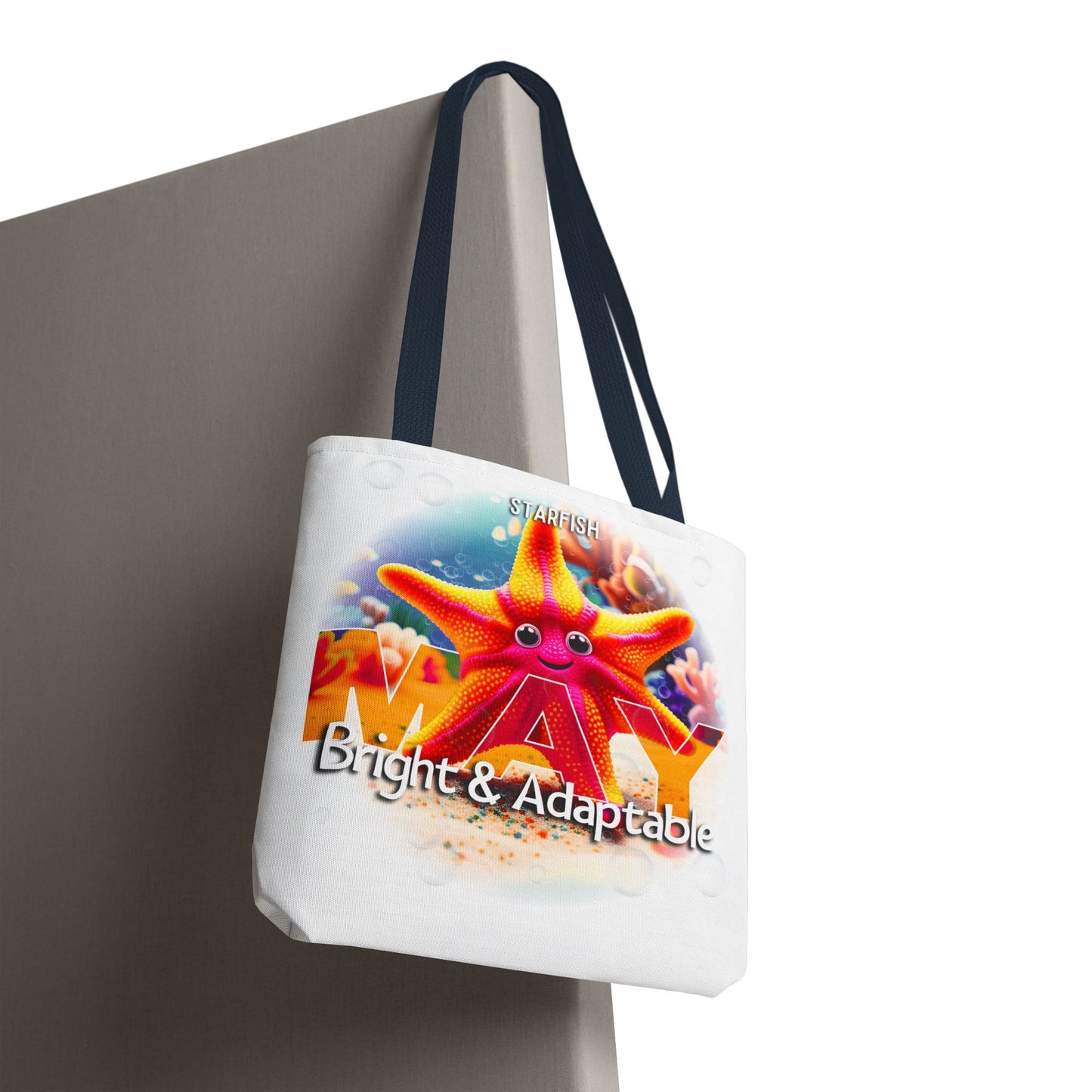 Kids Colorful May Starfish Birth Month Tote Bag