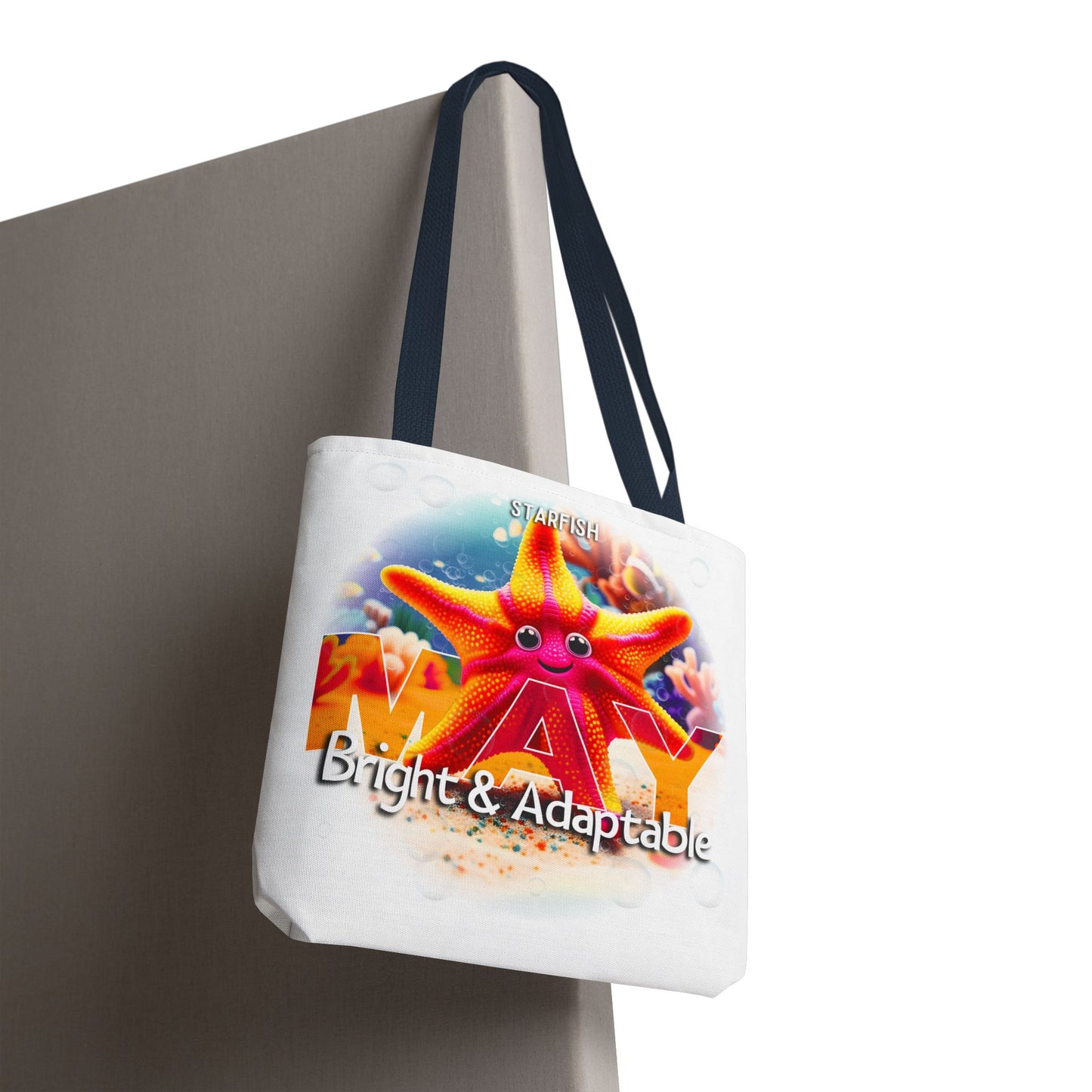 Kids Colorful May Starfish Birth Month Tote Bag