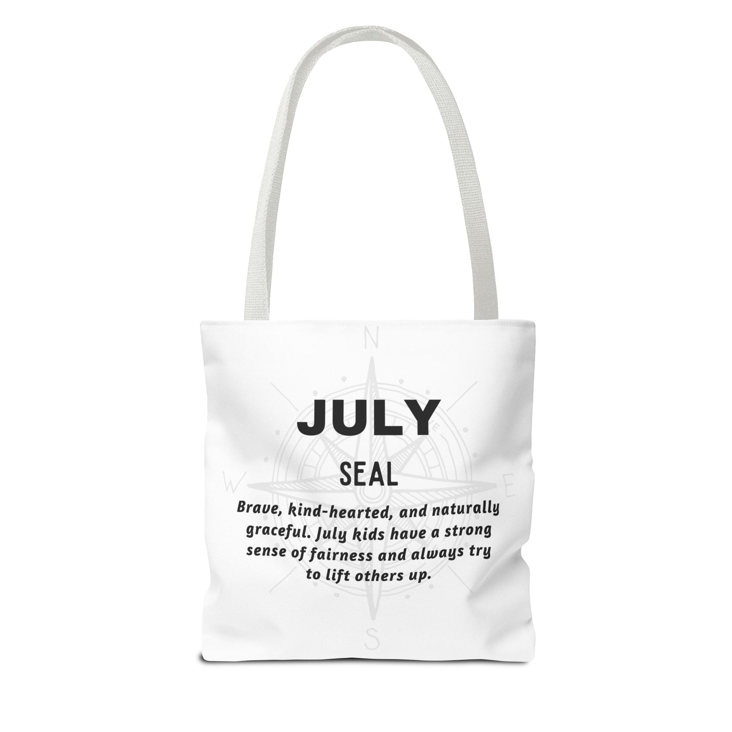 Kids Colorful July Seal Birth Month Tote Bag