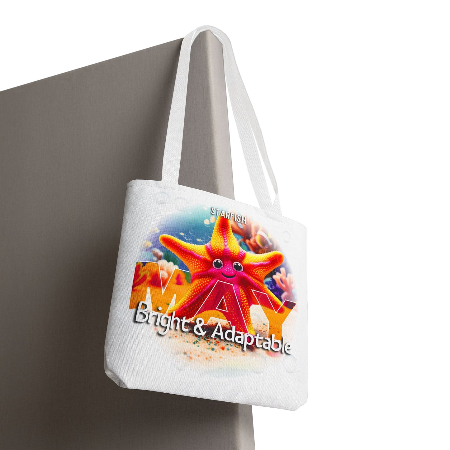 Kids Colorful May Starfish Birth Month Tote Bag
