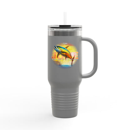 June Tuna Birth Month 40oz Travel Mug with Handle