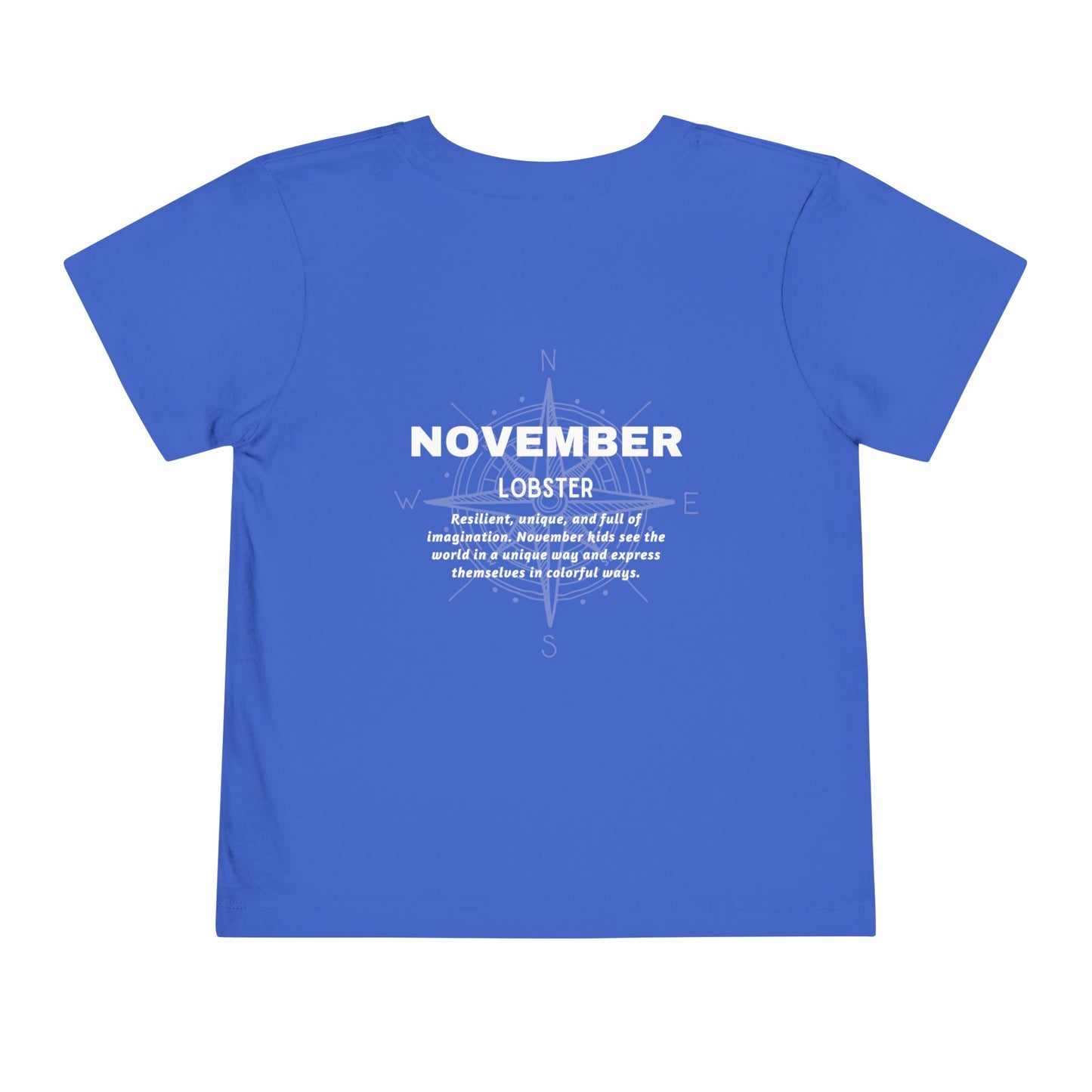 November Lobster Toddler TShirt Kids Birth Month Sea Life Tee