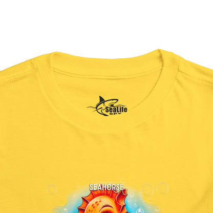 April Seahorse Toddler TShirt Kids Birth Month Ocean Tee