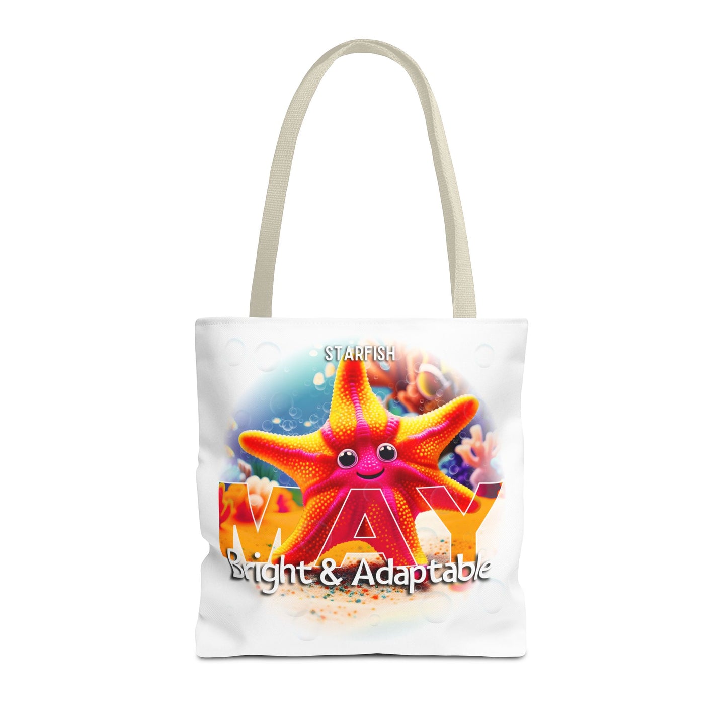 Kids Colorful May Starfish Birth Month Tote Bag