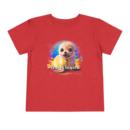 July Seal Toddler TShirt Kids Birth Month Ocean Animal Tee