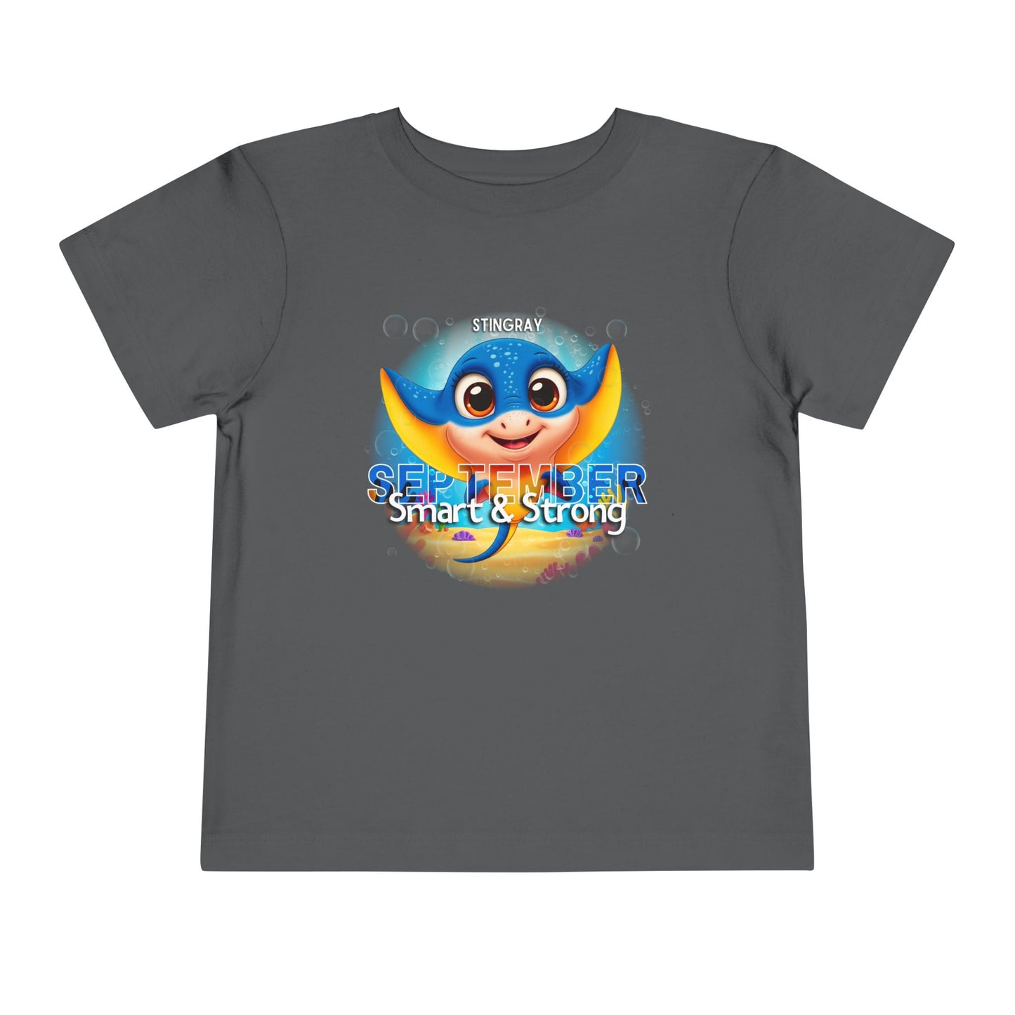 September Stingray Toddler Shirt, Kids Birth Month Sea Life Tshirt