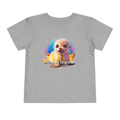 July Seal Toddler TShirt Kids Birth Month Ocean Animal Tee