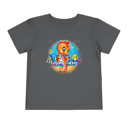April Seahorse Toddler TShirt Kids Birth Month Ocean Tee