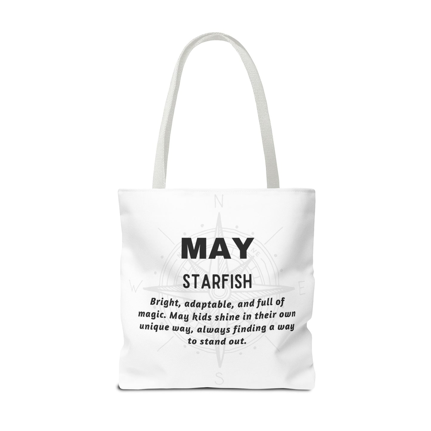 Kids Colorful May Starfish Birth Month Tote Bag