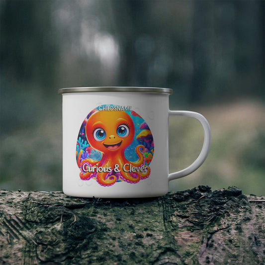 Personalized Kids Octopus Camping Mug Curious & Clever
