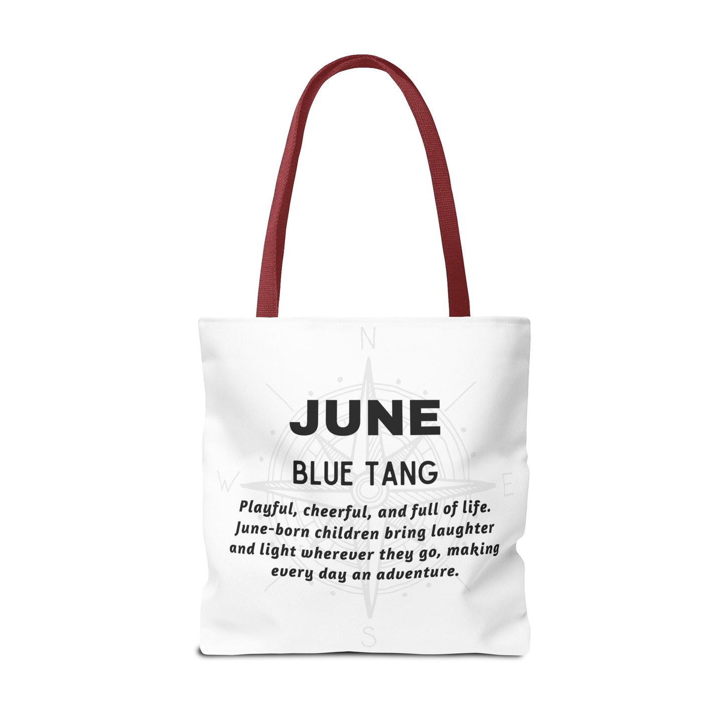 Kids Colorful June Blue Tang Birth Month Tote Bag