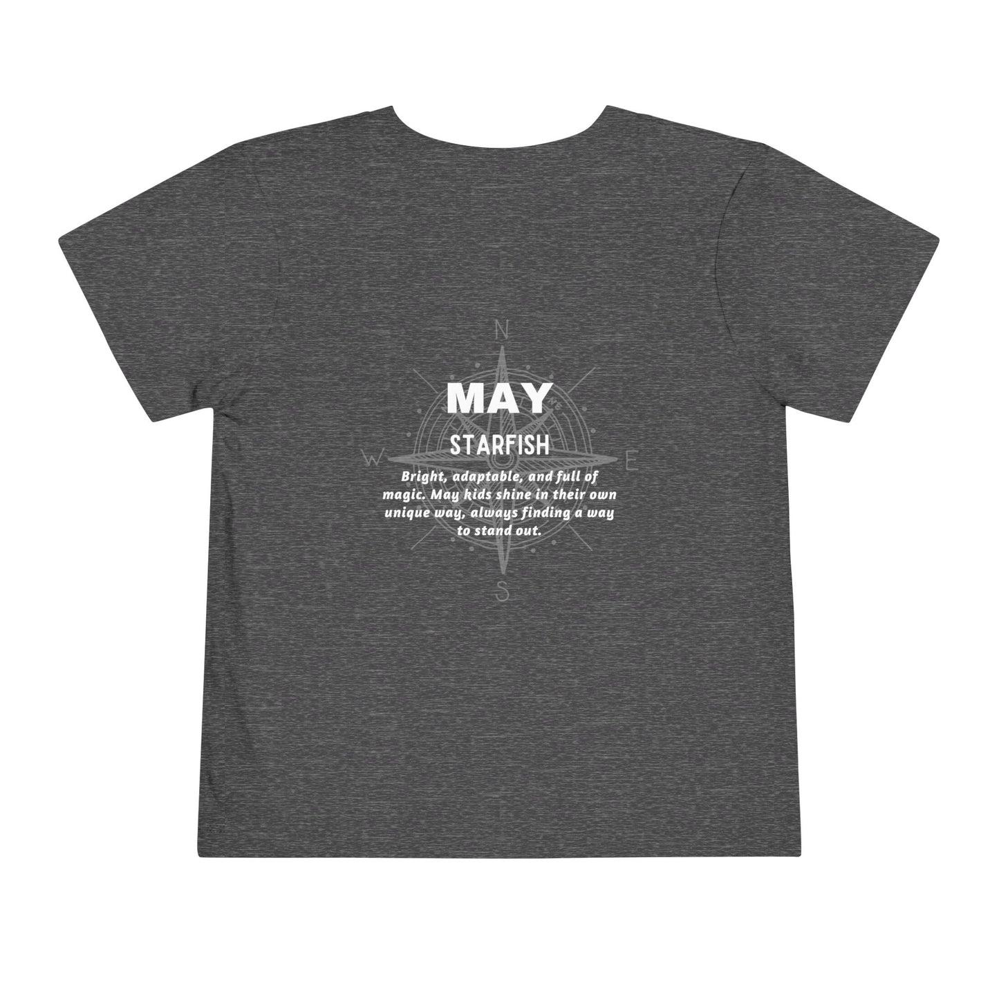 May Starfish Toddler TShirt Kids Birth Month Beach Tee