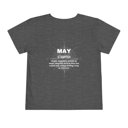 May Starfish Toddler TShirt Kids Birth Month Beach Tee