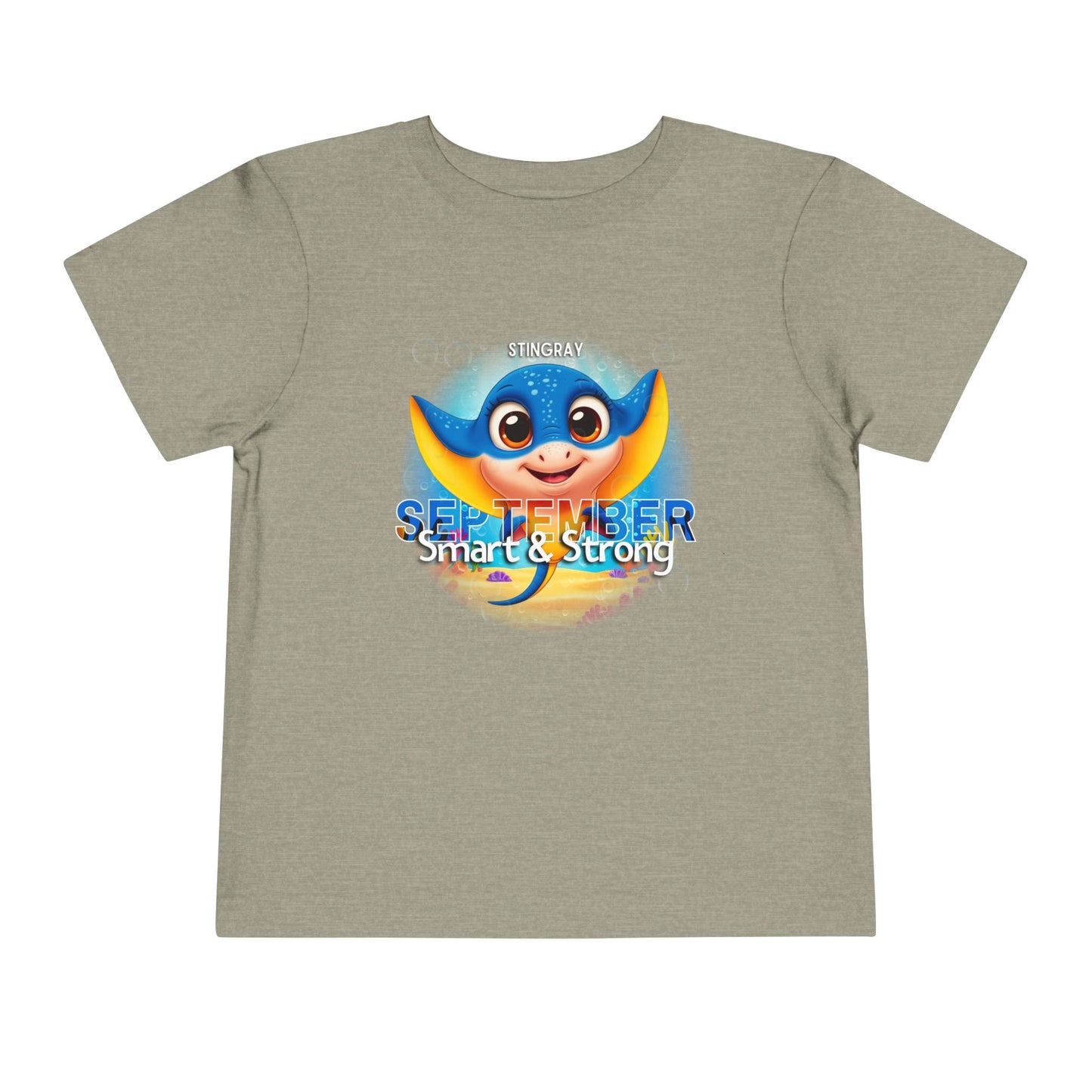 September Stingray Toddler Shirt, Kids Birth Month Sea Life Tshirt