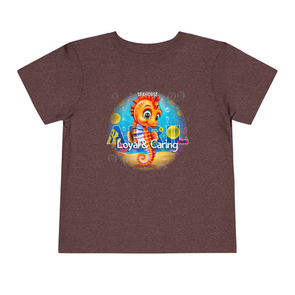 April Seahorse Toddler TShirt Kids Birth Month Ocean Tee