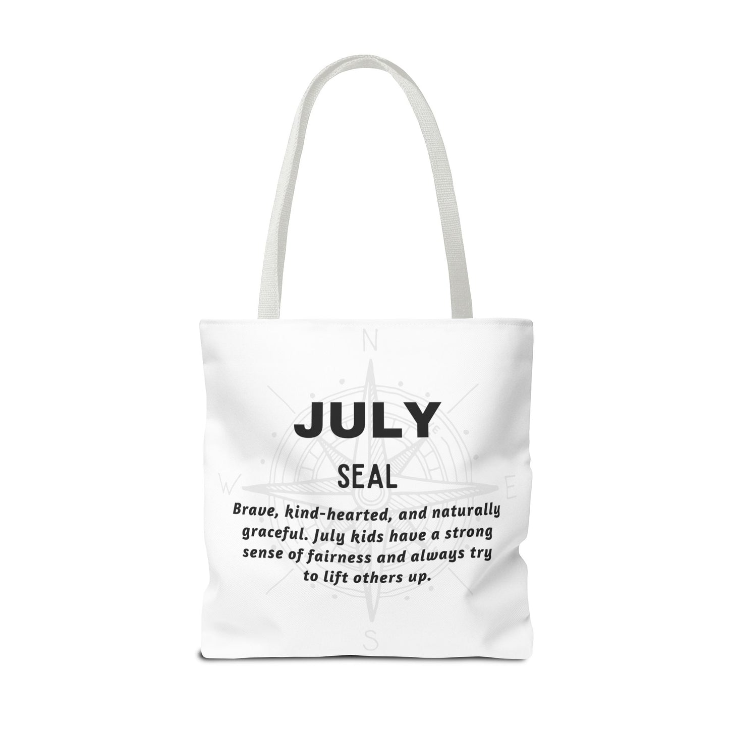 Kids Colorful July Seal Birth Month Tote Bag