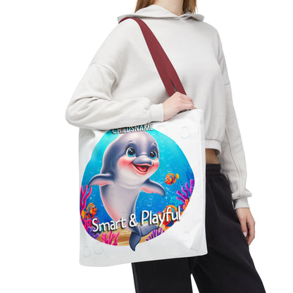 Personalized Kids Octopus Beach Tote Bag Smart & Playful