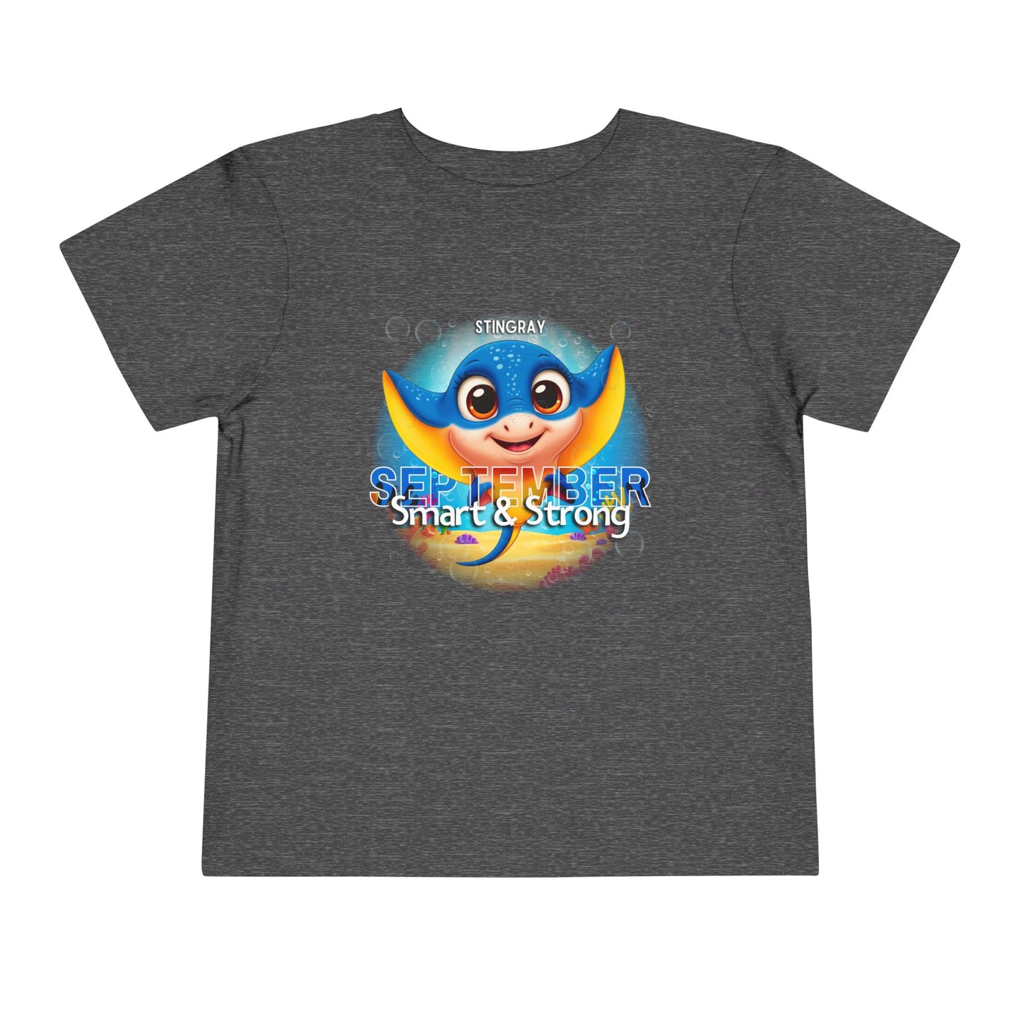 September Stingray Toddler Shirt, Kids Birth Month Sea Life Tshirt