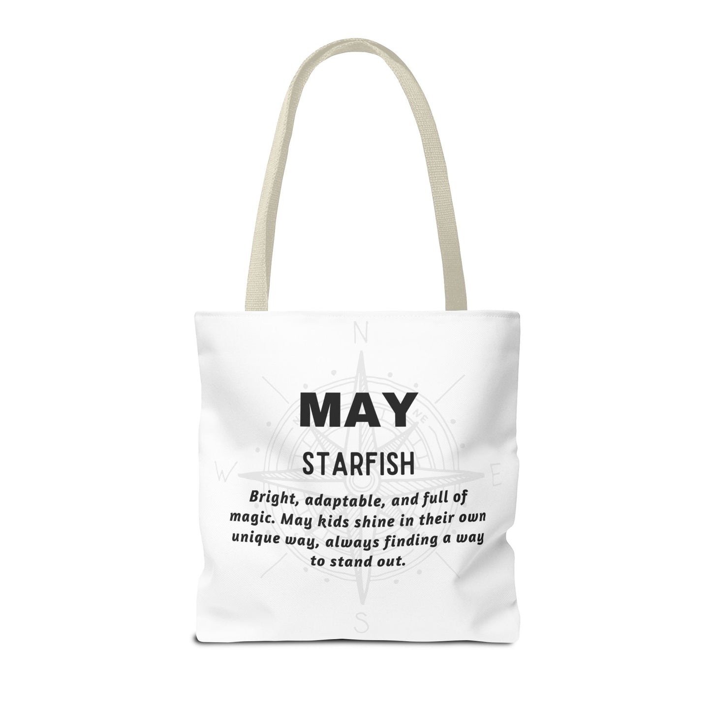 Kids Colorful May Starfish Birth Month Tote Bag