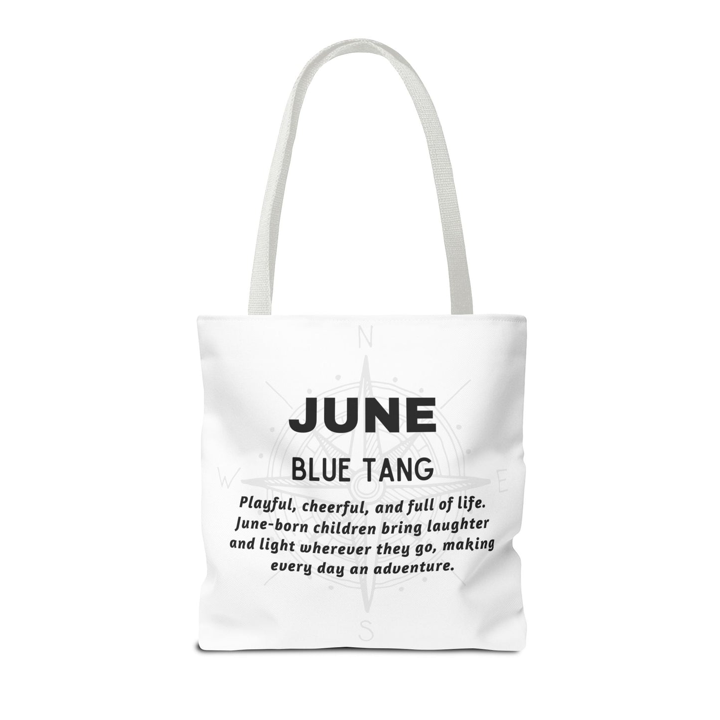 Kids Colorful June Blue Tang Birth Month Tote Bag