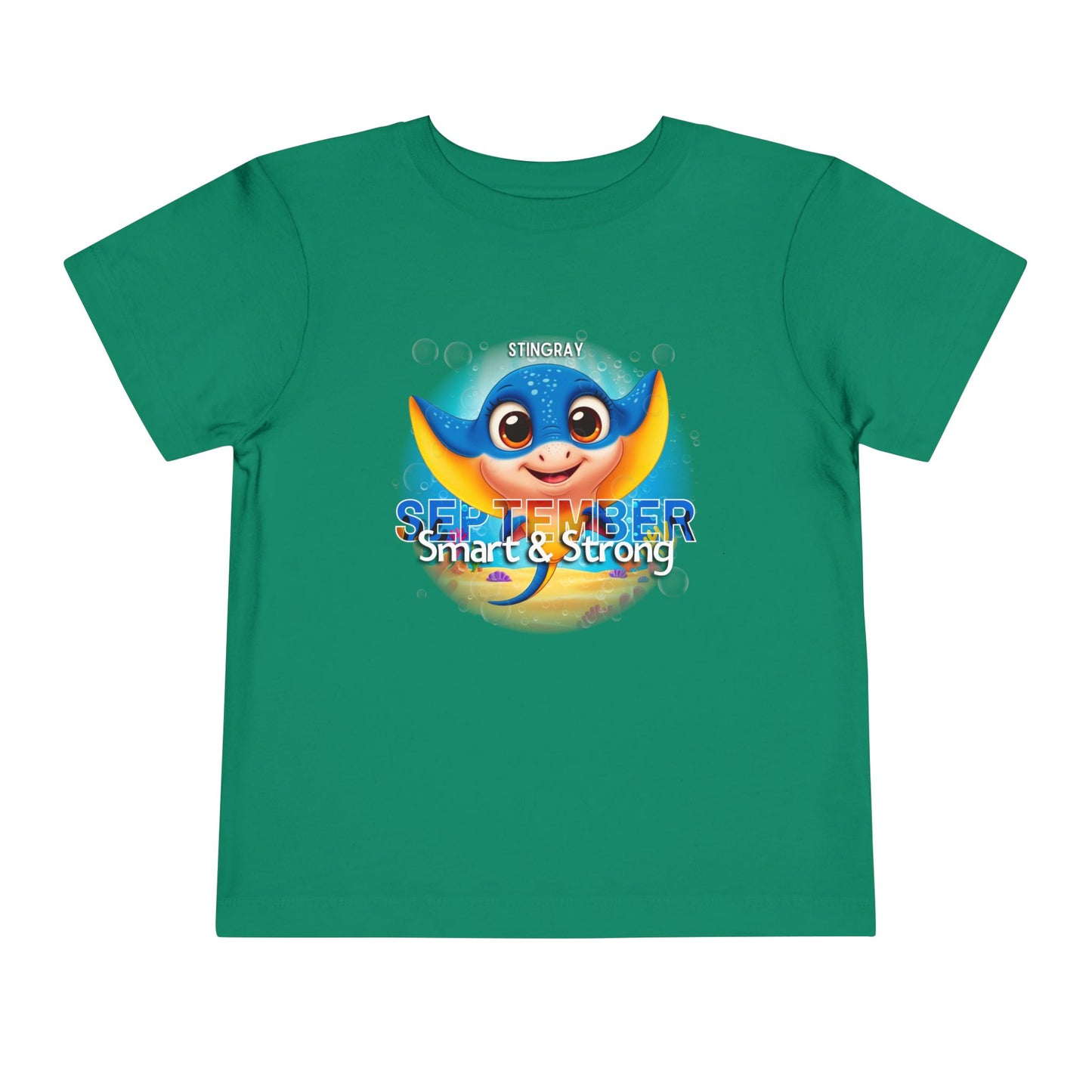 September Stingray Toddler Shirt, Kids Birth Month Sea Life Tshirt