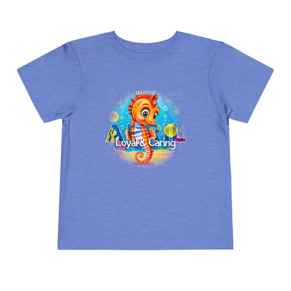 April Seahorse Toddler TShirt Kids Birth Month Ocean Tee