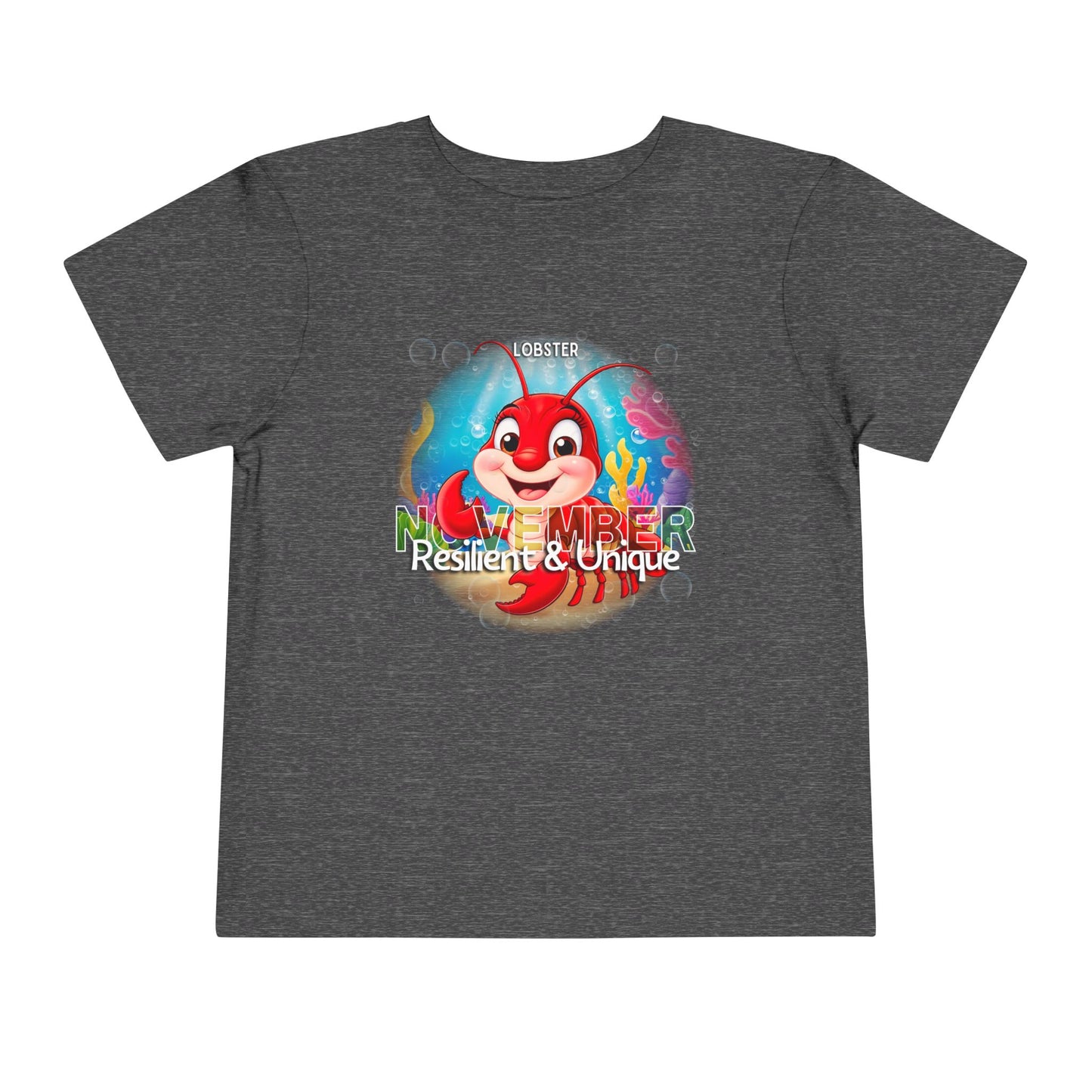 November Lobster Toddler TShirt Kids Birth Month Sea Life Tee