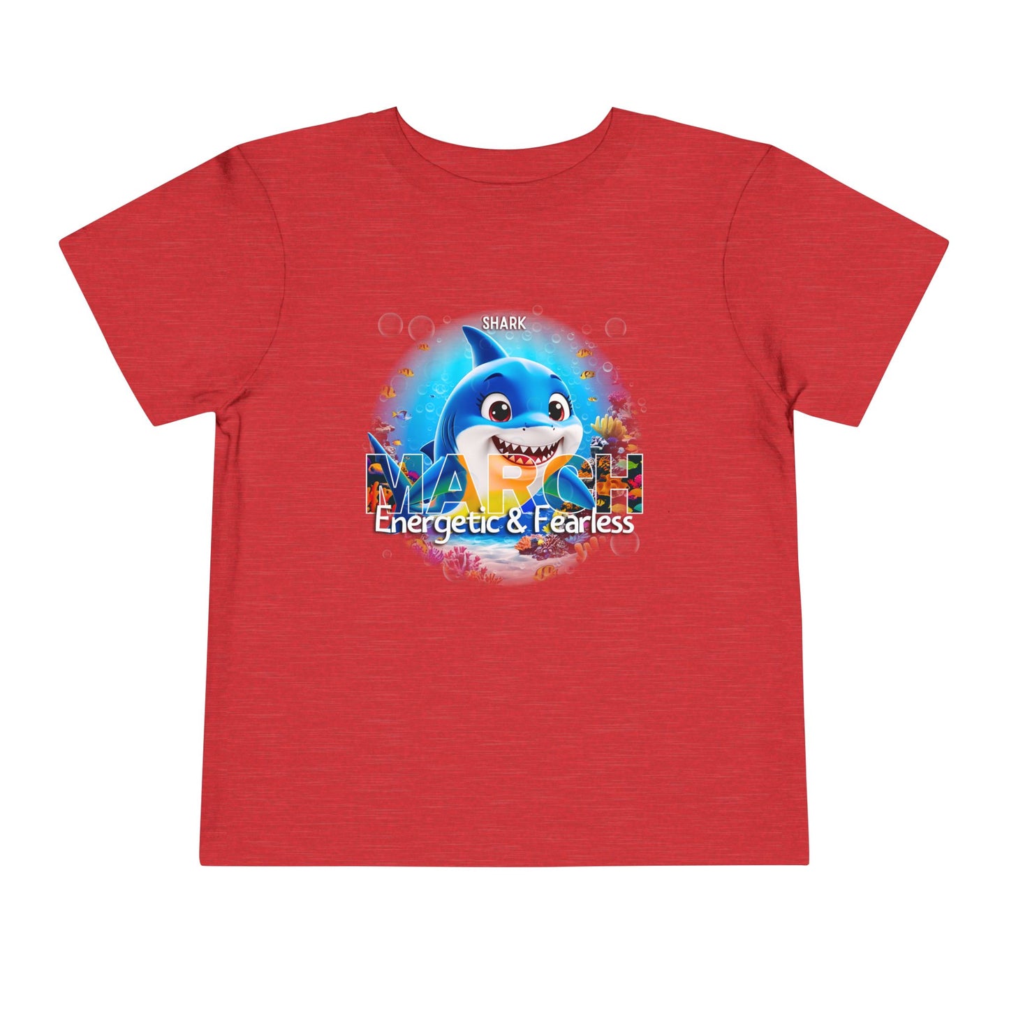March Shark Toddler TShirt Kids Birth Month Ocean Adventure Tee