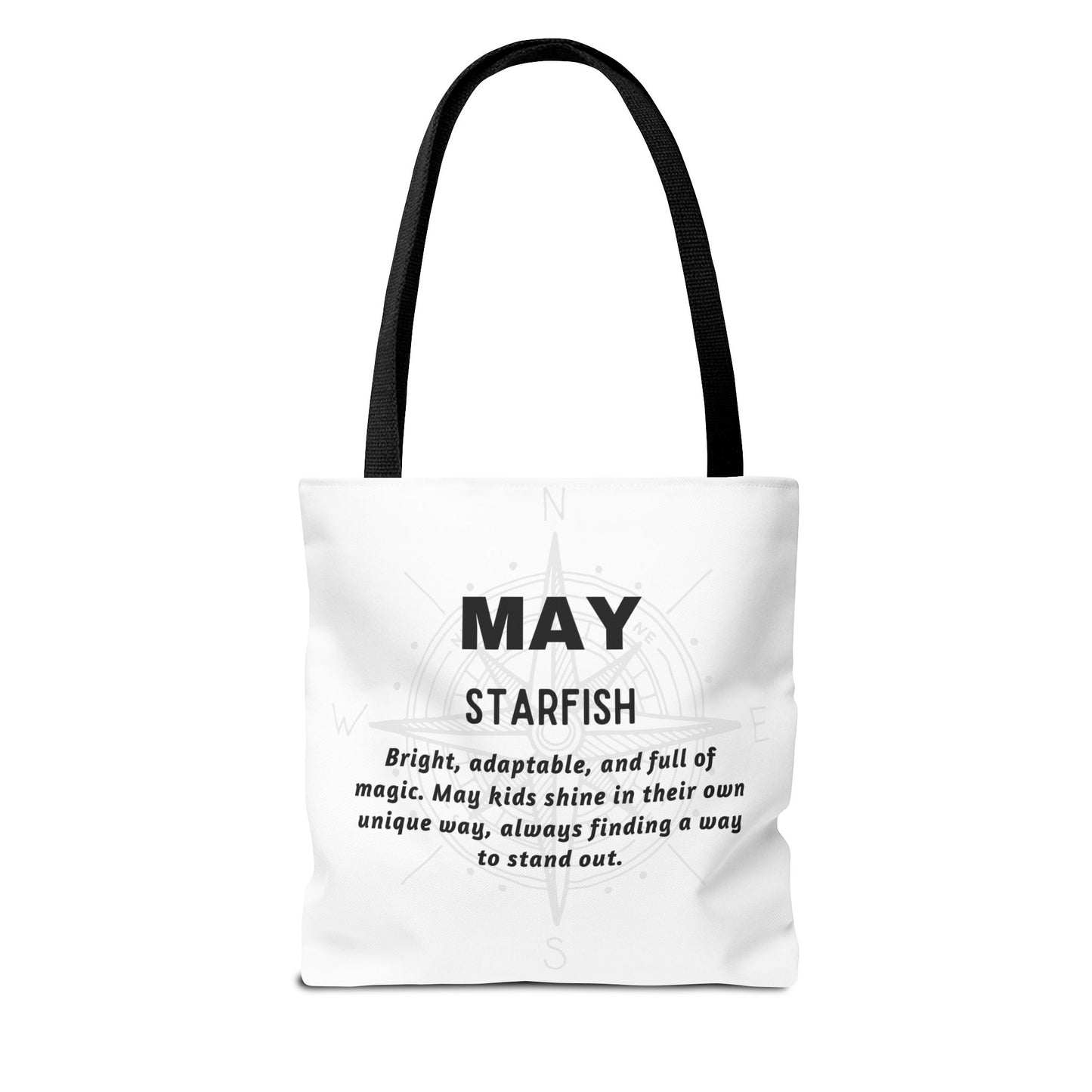 Kids Colorful May Starfish Birth Month Tote Bag