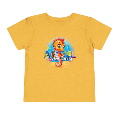 April Seahorse Toddler TShirt Kids Birth Month Ocean Tee