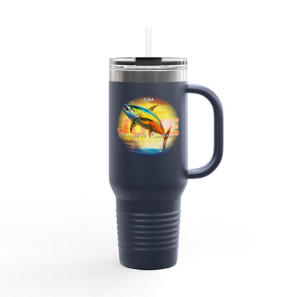 June Tuna Birth Month 40oz Travel Mug with Handle