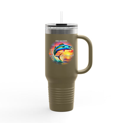 July King Mackerel Birth Month 40oz Travel Mug with Handle