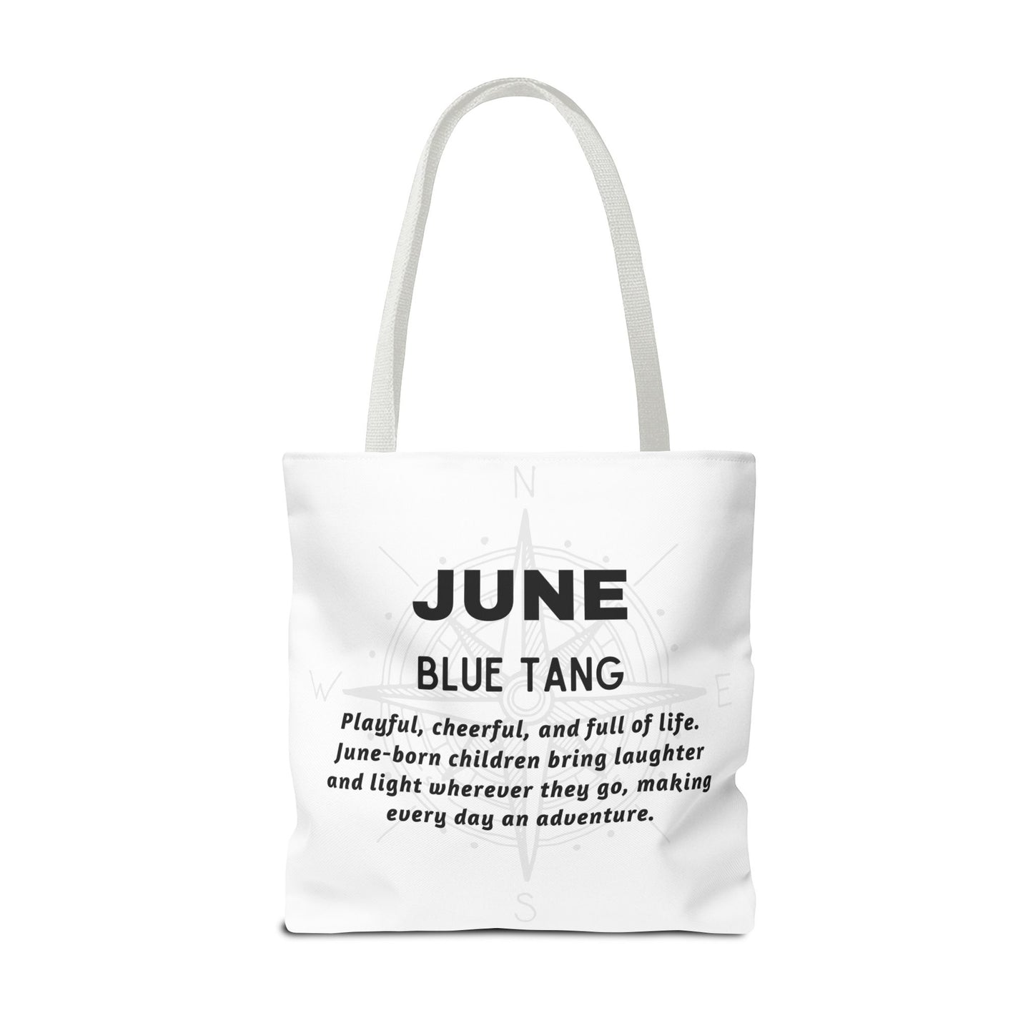 Kids Colorful June Blue Tang Birth Month Tote Bag