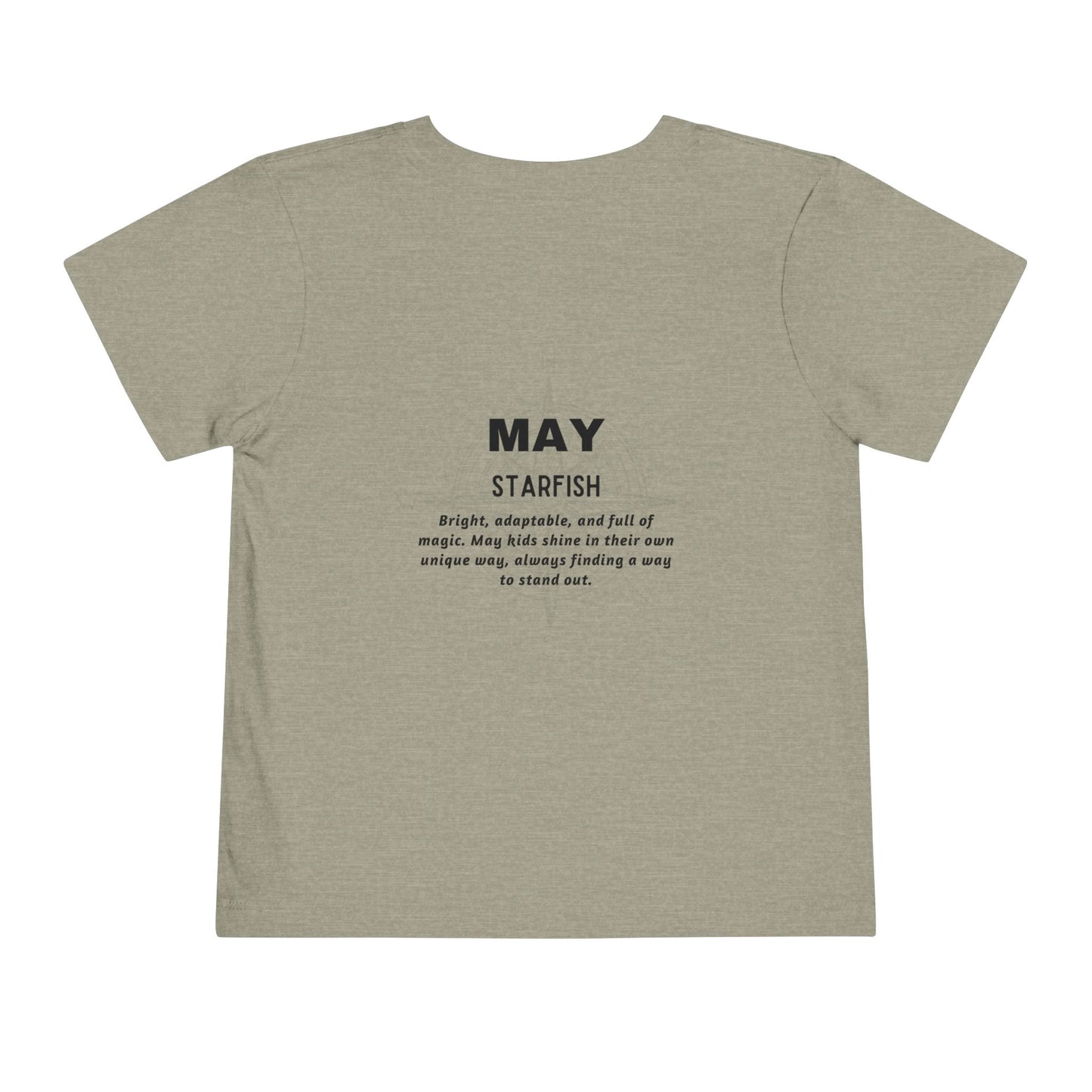 May Starfish Toddler TShirt Kids Birth Month Beach Tee