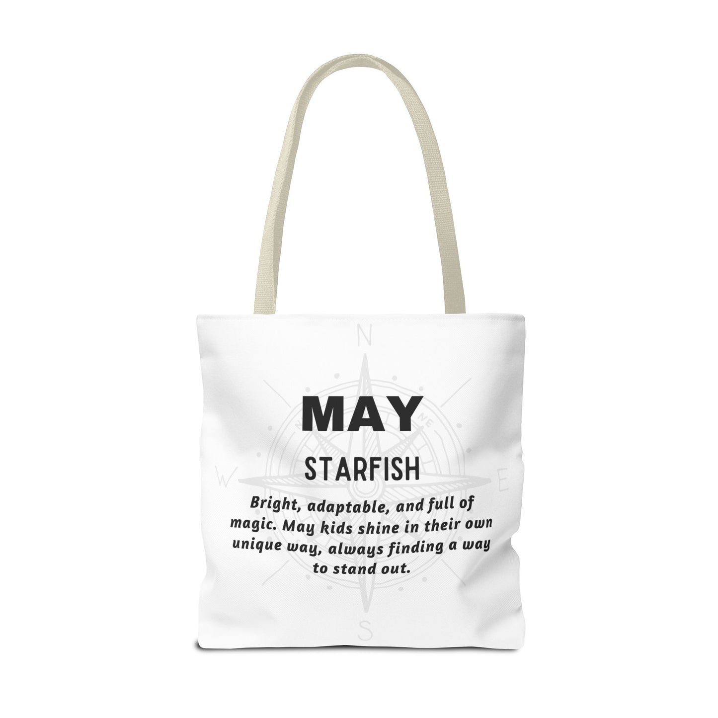 Kids Colorful May Starfish Birth Month Tote Bag