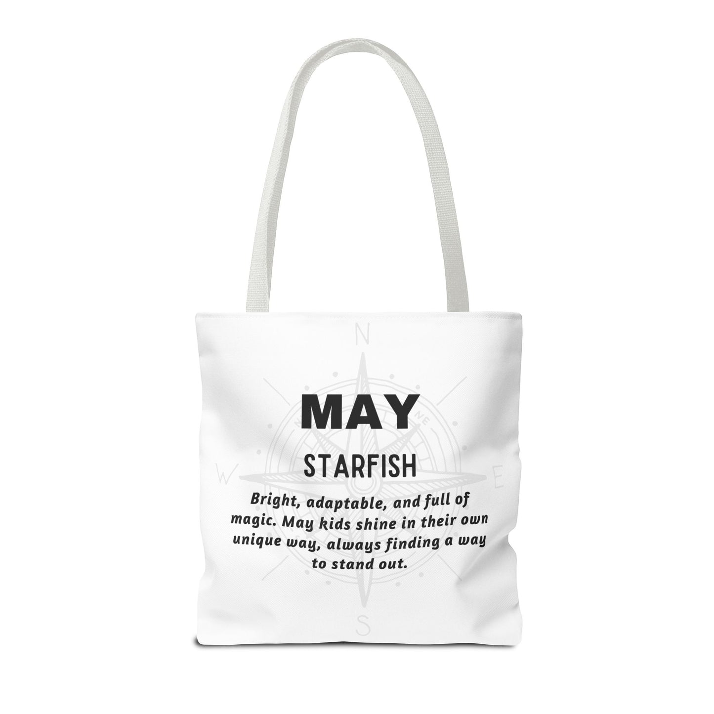 Kids Colorful May Starfish Birth Month Tote Bag