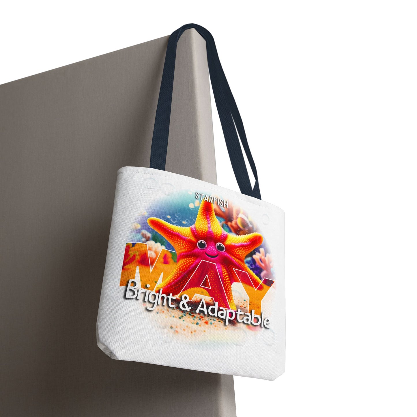 Kids Colorful May Starfish Birth Month Tote Bag