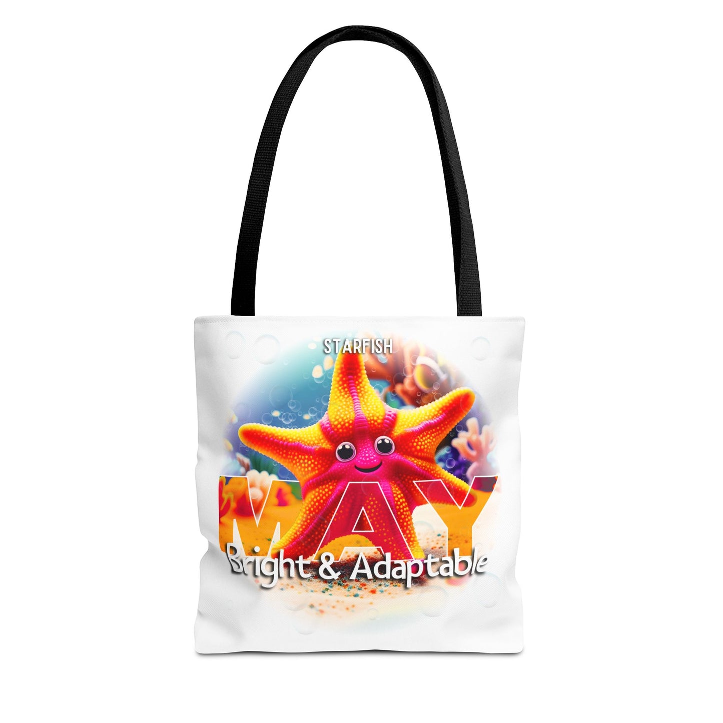 Kids Colorful May Starfish Birth Month Tote Bag