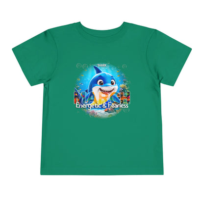 March Shark Toddler TShirt Kids Birth Month Ocean Adventure Tee